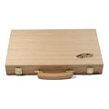 Oak Case Backgammon Set